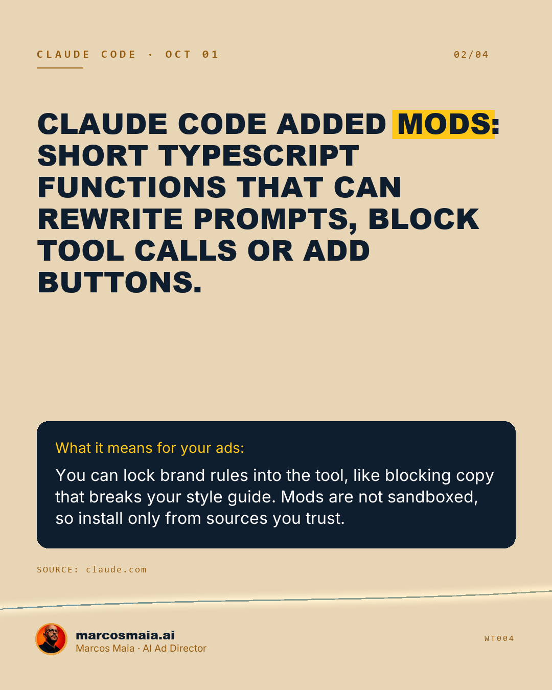 WT004 slide
